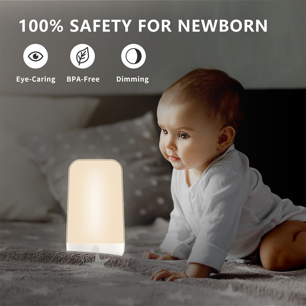 LED Night Light 7 Color Changing Smart Touch Control Bedside Table Lamp BT view 4