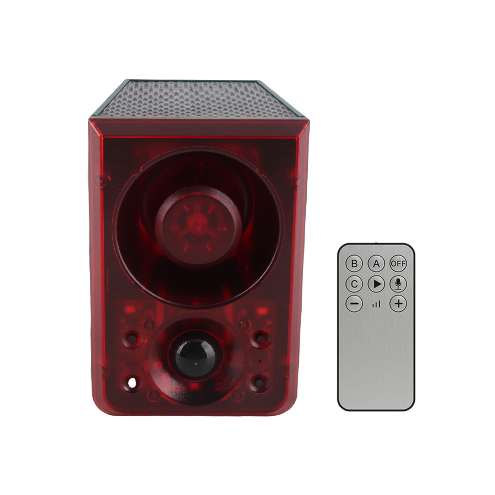 Solar Outdoor Motion Sensor Alarm with Remote Control 3 Mode Sound and Light