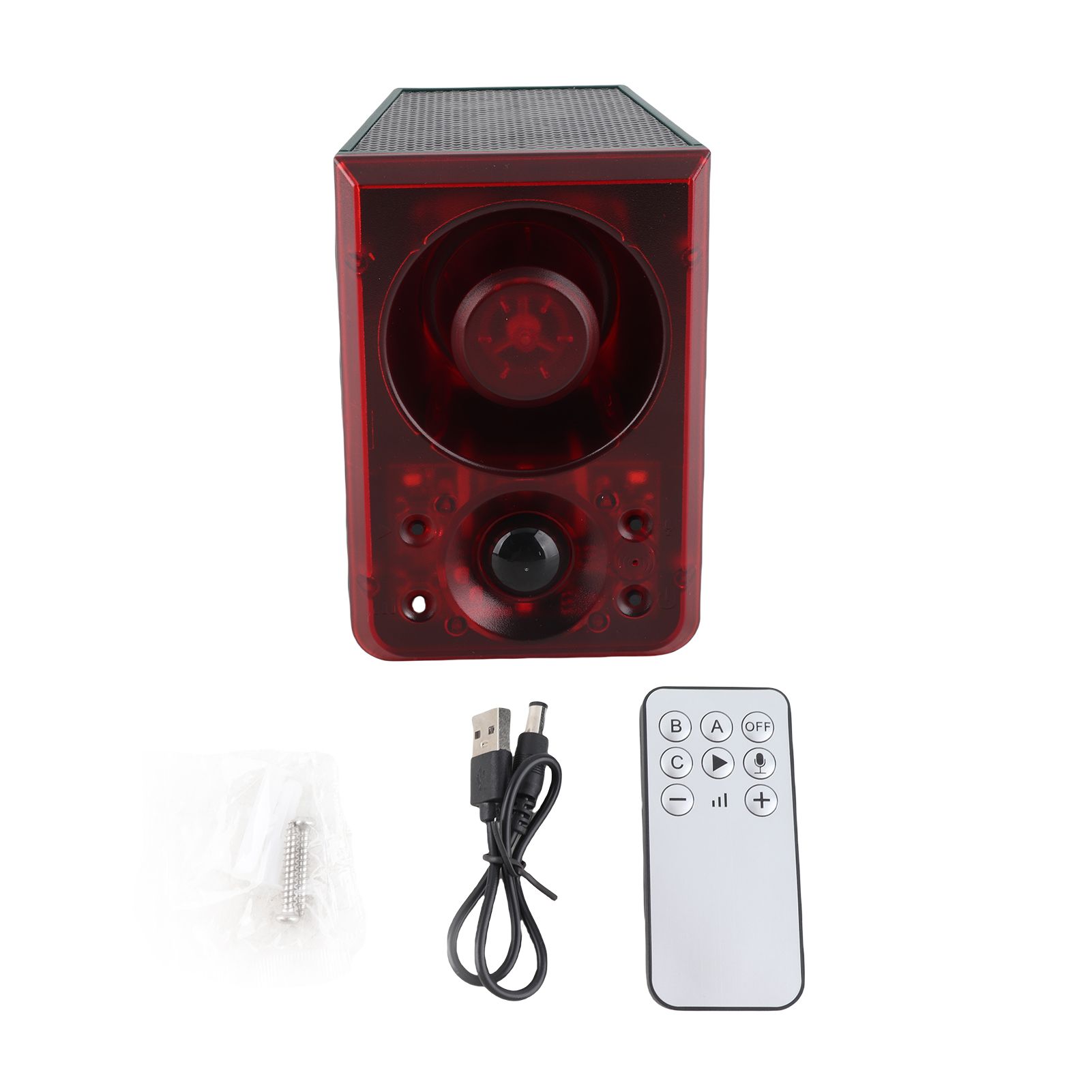 Solar Outdoor Motion Sensor Alarm with Remote Control 3 Mode Sound and Light view 2