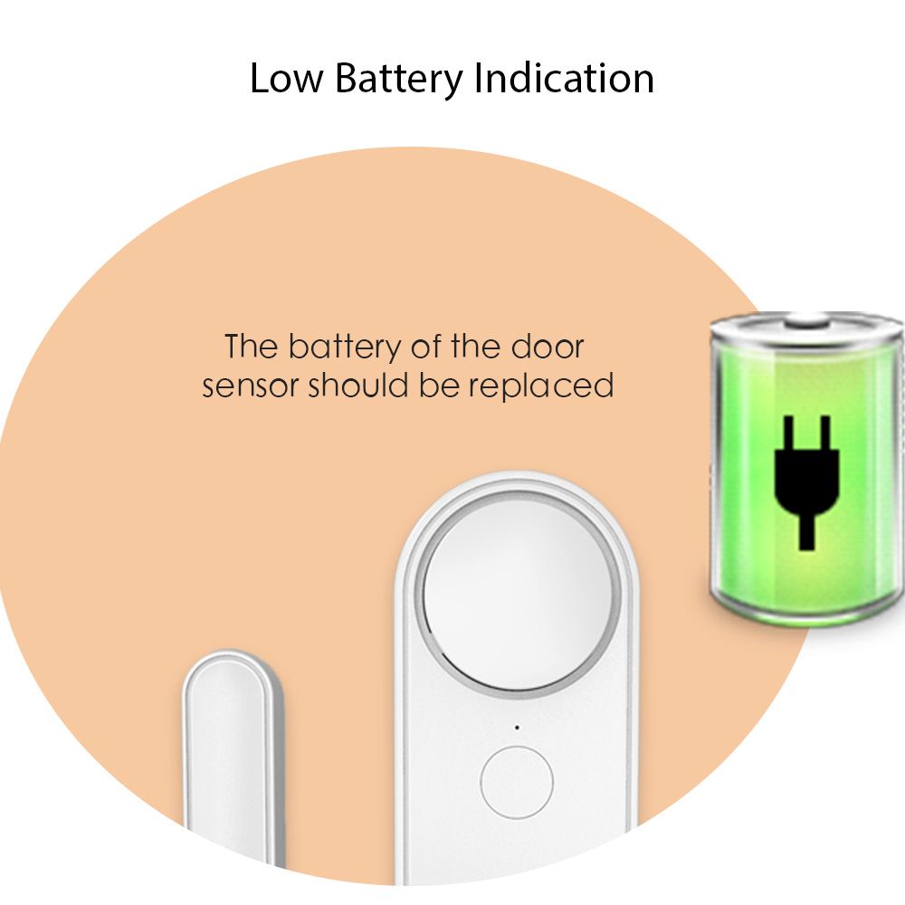 1 Pack Mini Door Window Alarm Home Security TY APP 2.4G WIFI Wireless Magnetic view 2