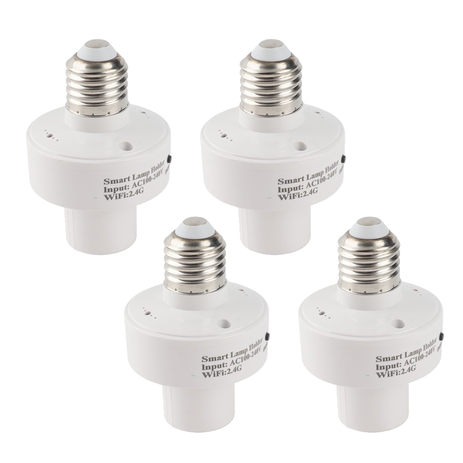 4 Pack Smart Light Socket WiFi Light Bulb Adapter App Control Smart Home Voice view 2