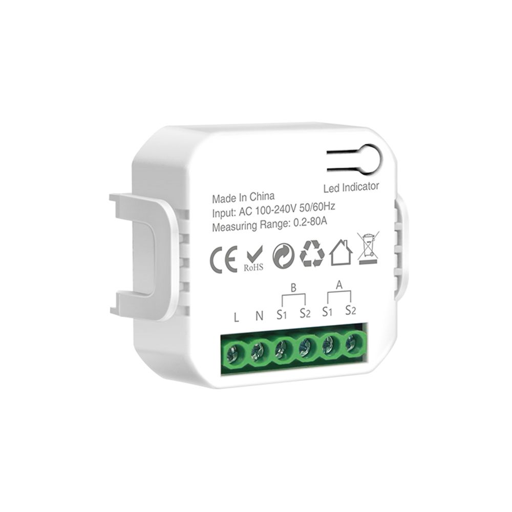 Smart Energy Meter TY Power Consumption Monitor with 2 80A CT Clamp view 9