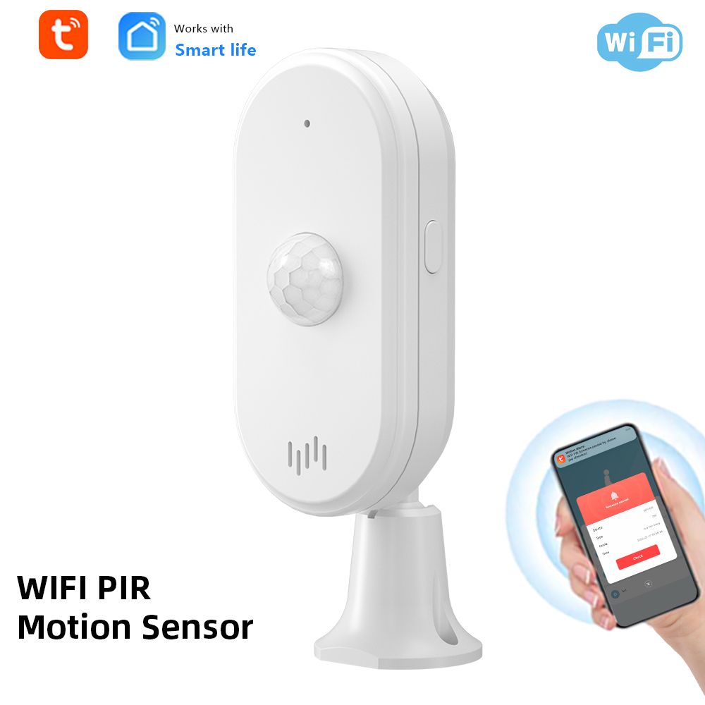 WiFi PIR Motion Sensor Wireless Security Alarm Infrared Movement Detector — image 1
