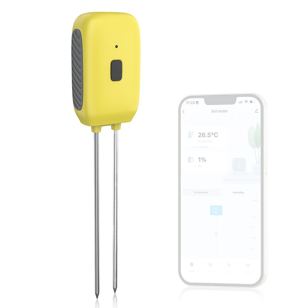 Soil Moisture Meter Smart Plant Water Sensor Temperature and Humidity Alarm view 3