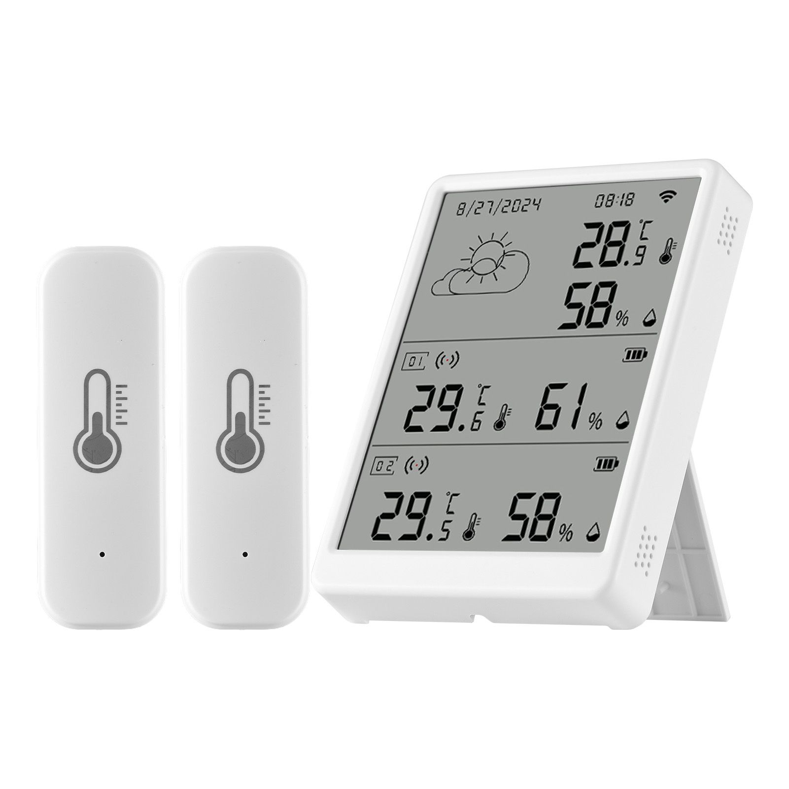 WiFi Smart Temperature Humidity Monitor With Sensor APP Remote Control Digital