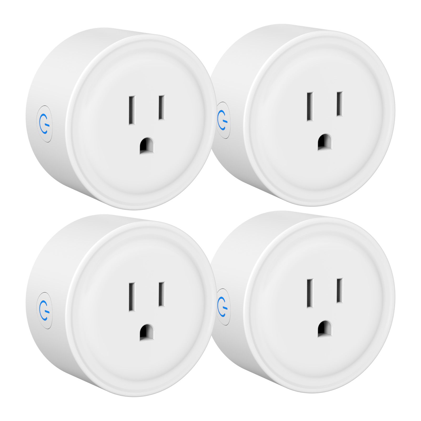 4 Pack Smart Socket 2.4GHz WiFi Only TY APP Remote Control Smart Sharing 10A