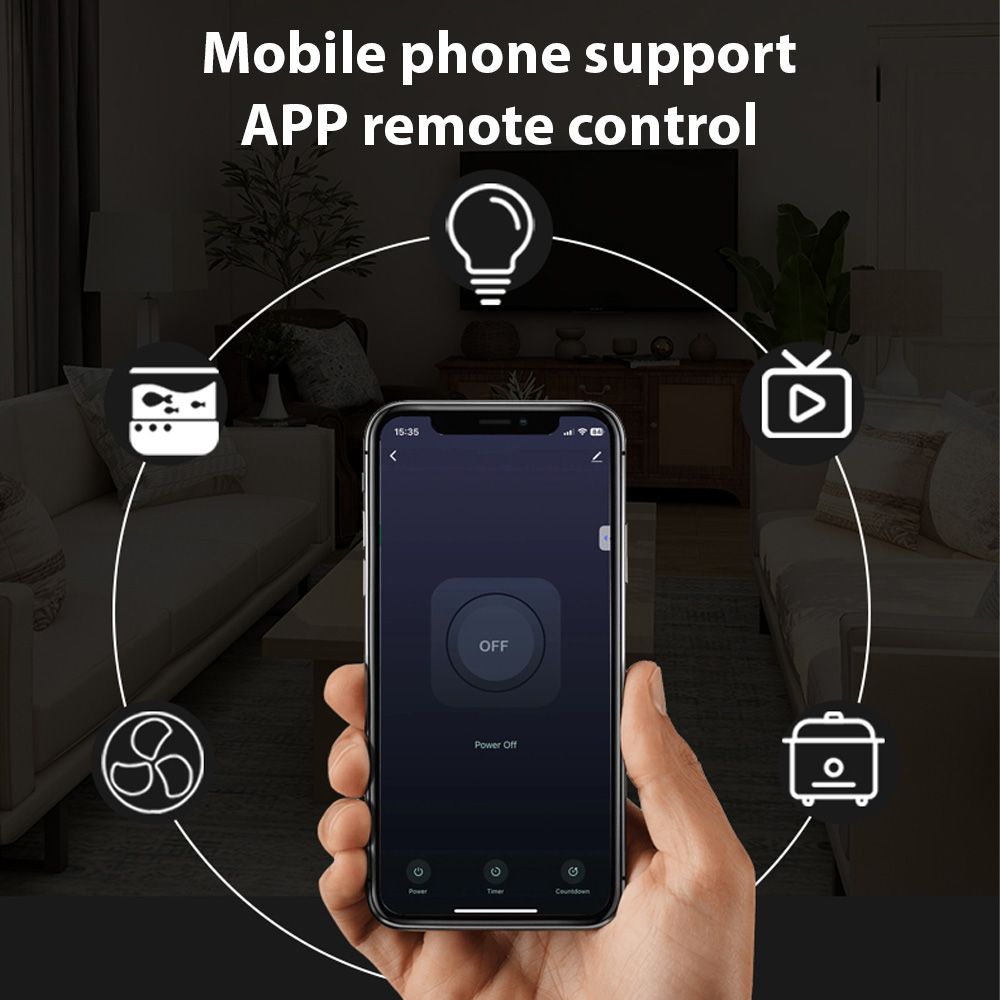 4 Pack Smart Socket 2.4GHz WiFi Only TY APP Remote Control Smart Sharing 10A view 5
