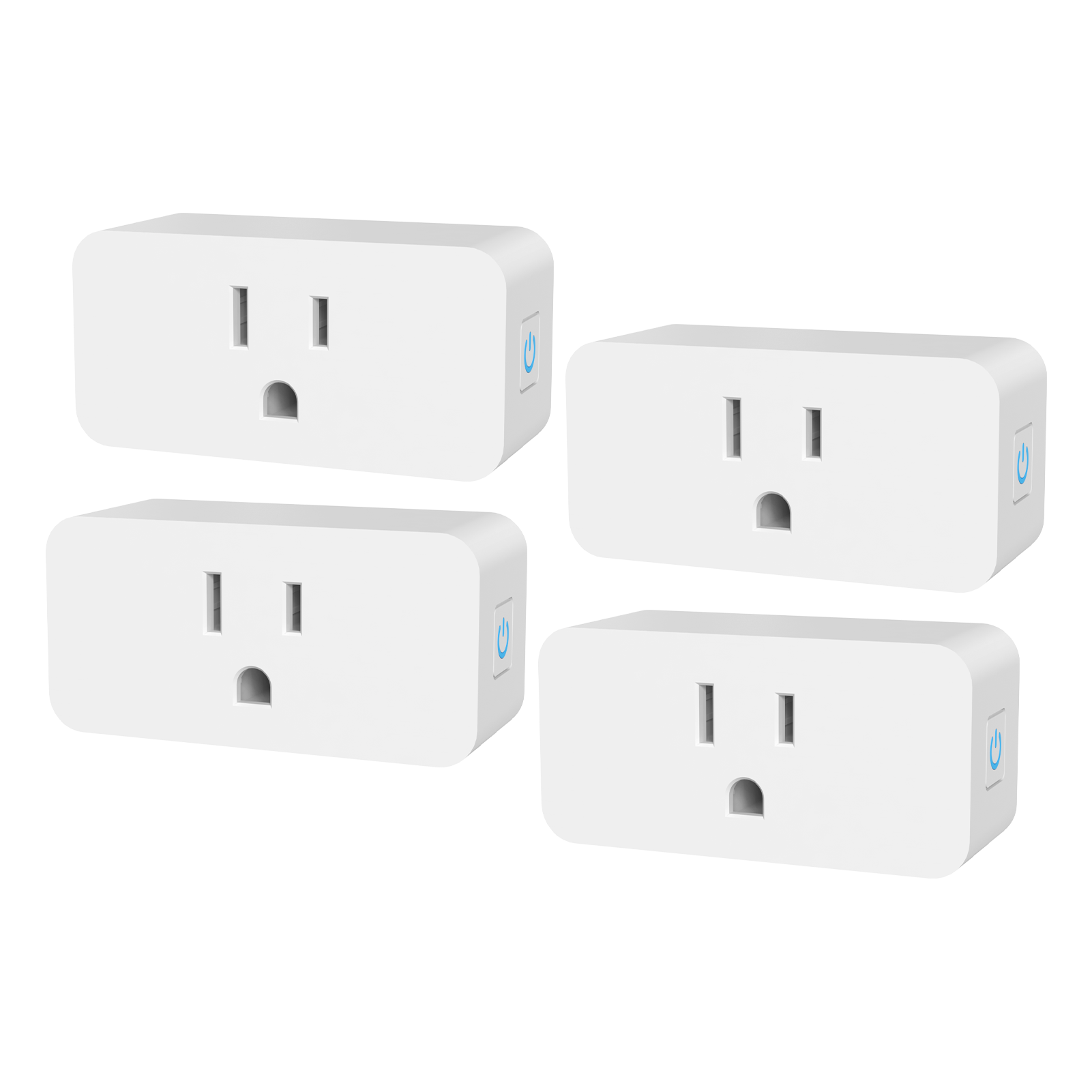 4 Pack Smart Socket 2.4GHz WiFi Only TY APP Remote Control Smart Sharing 16A