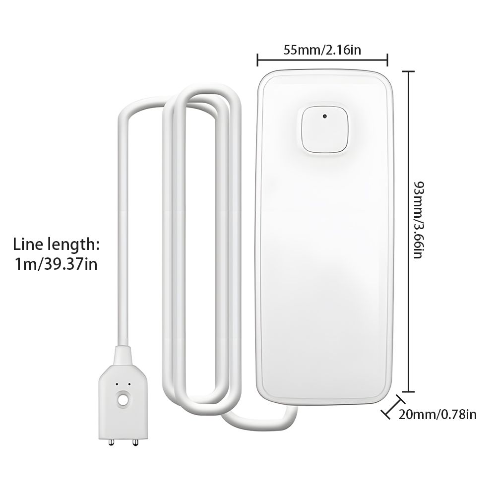 1 Pack WiFi Water Leak Detector APP Control 85DB Water Sensor Alarm IP67 view 6