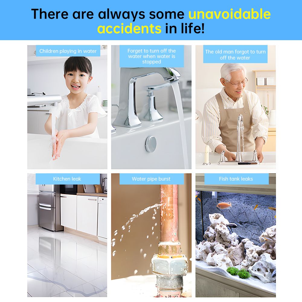 1 Pack WiFi Water Leak Detector APP Control 85DB Water Sensor Alarm IP67 view 8