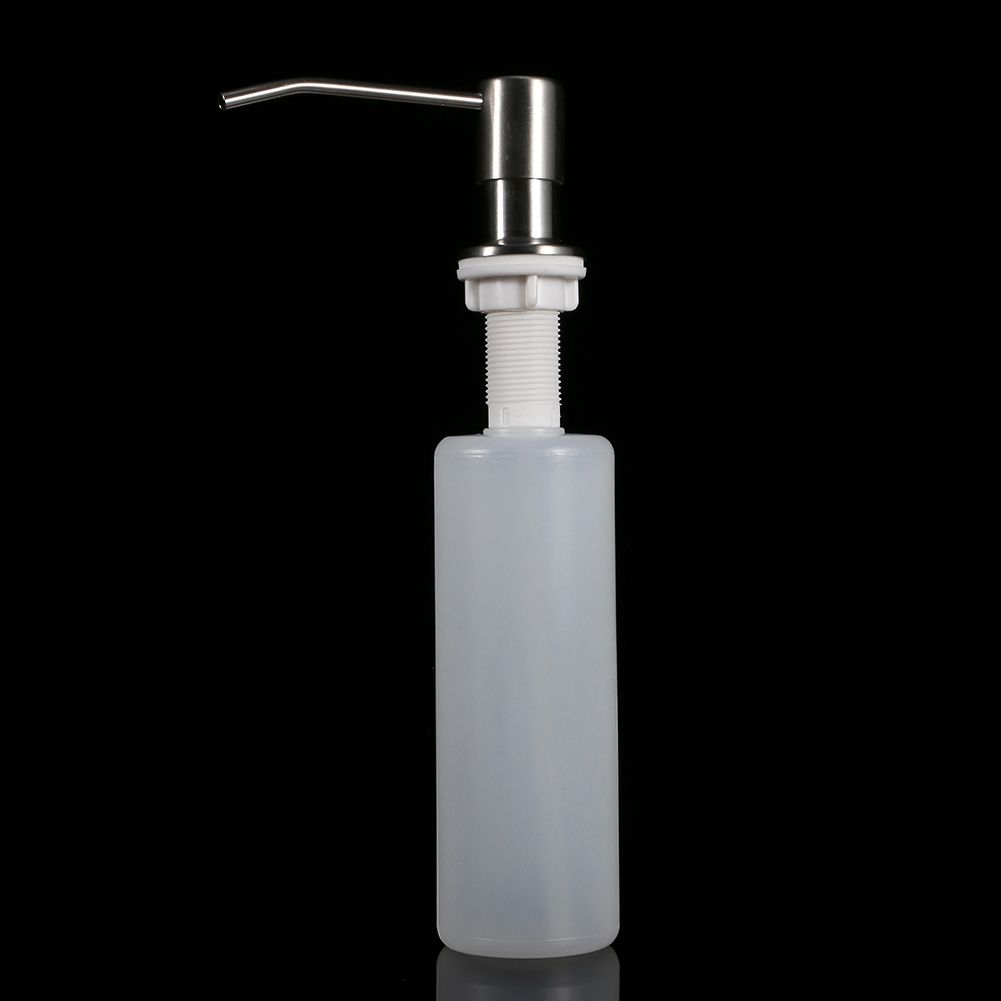 300ml Kitchen Bathroom Faucet Sink Liquid Soap Lotion Dispenser Pump Storage view 3
