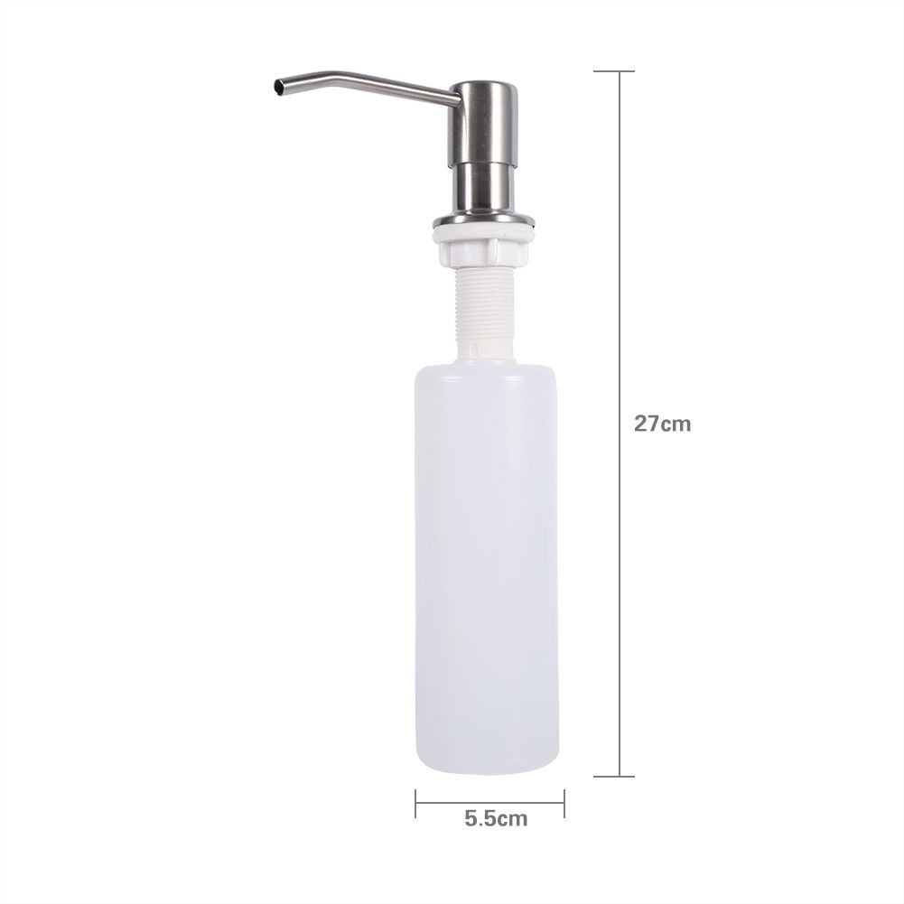 300ml Kitchen Bathroom Faucet Sink Liquid Soap Lotion Dispenser Pump Storage view 10