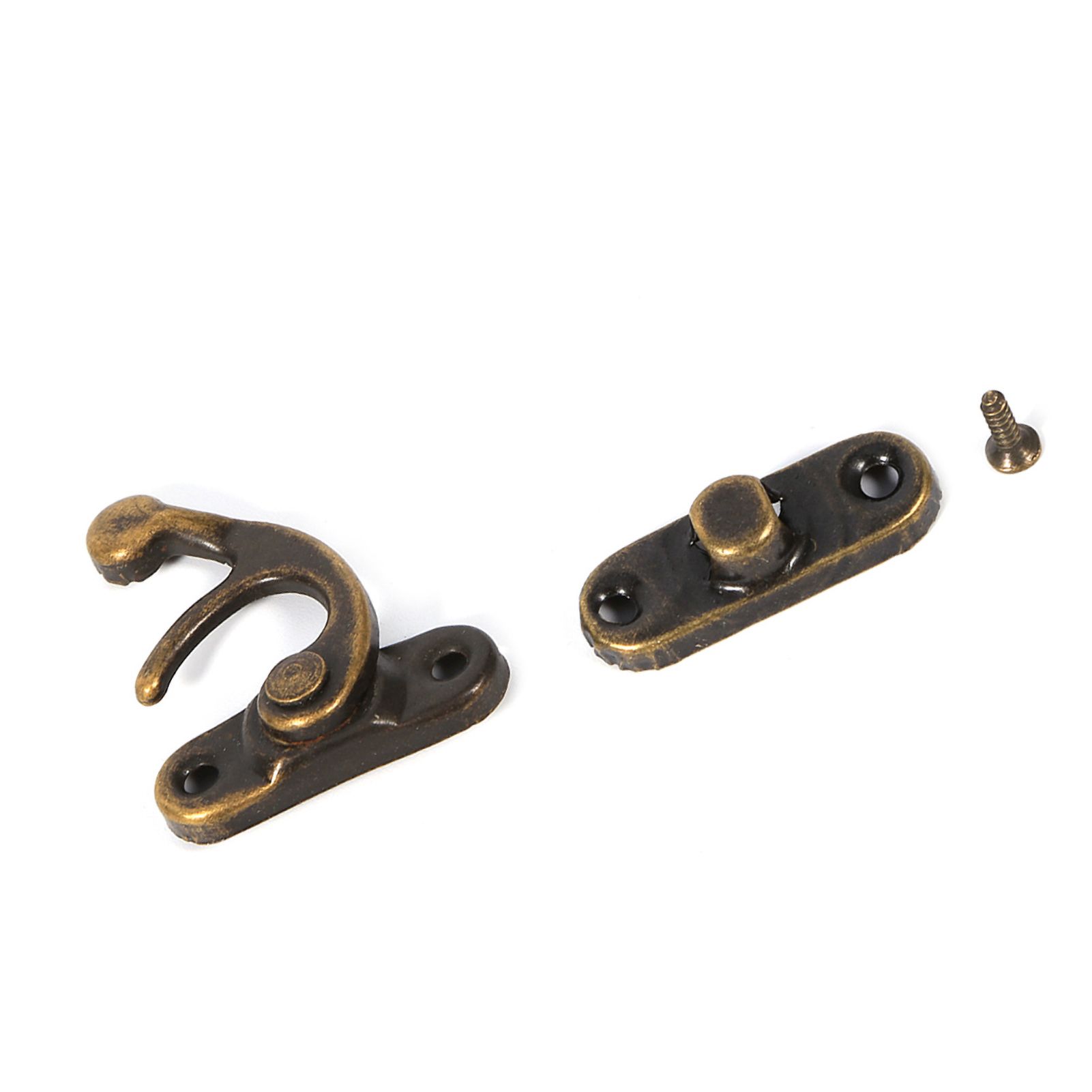 12X Antique Decorative Jewelry Gift Wine Wooden Box Hasp Latch Hook With Screws view 12