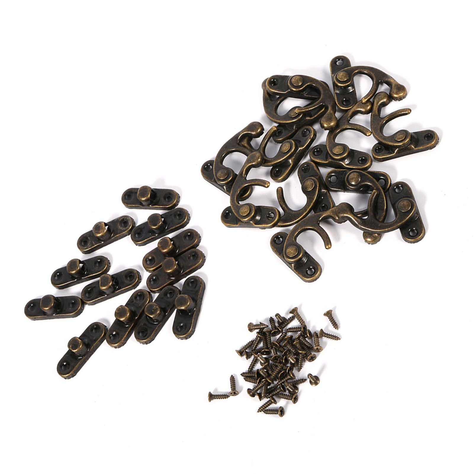 12X Antique Decorative Jewelry Gift Wine Wooden Box Hasp Latch Hook With Screws view 7