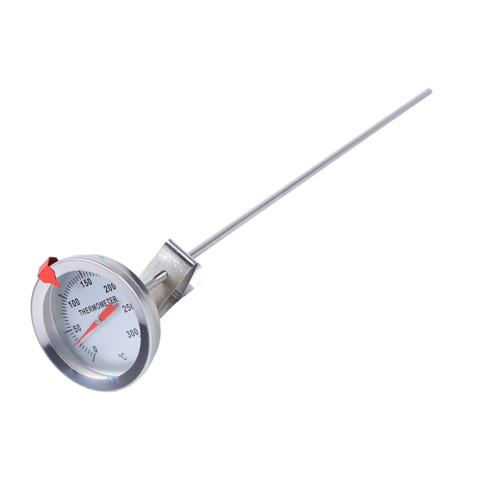 12" Long Stainless Steel Cooking Probe Thermometer with Clip for Food Meat view 3
