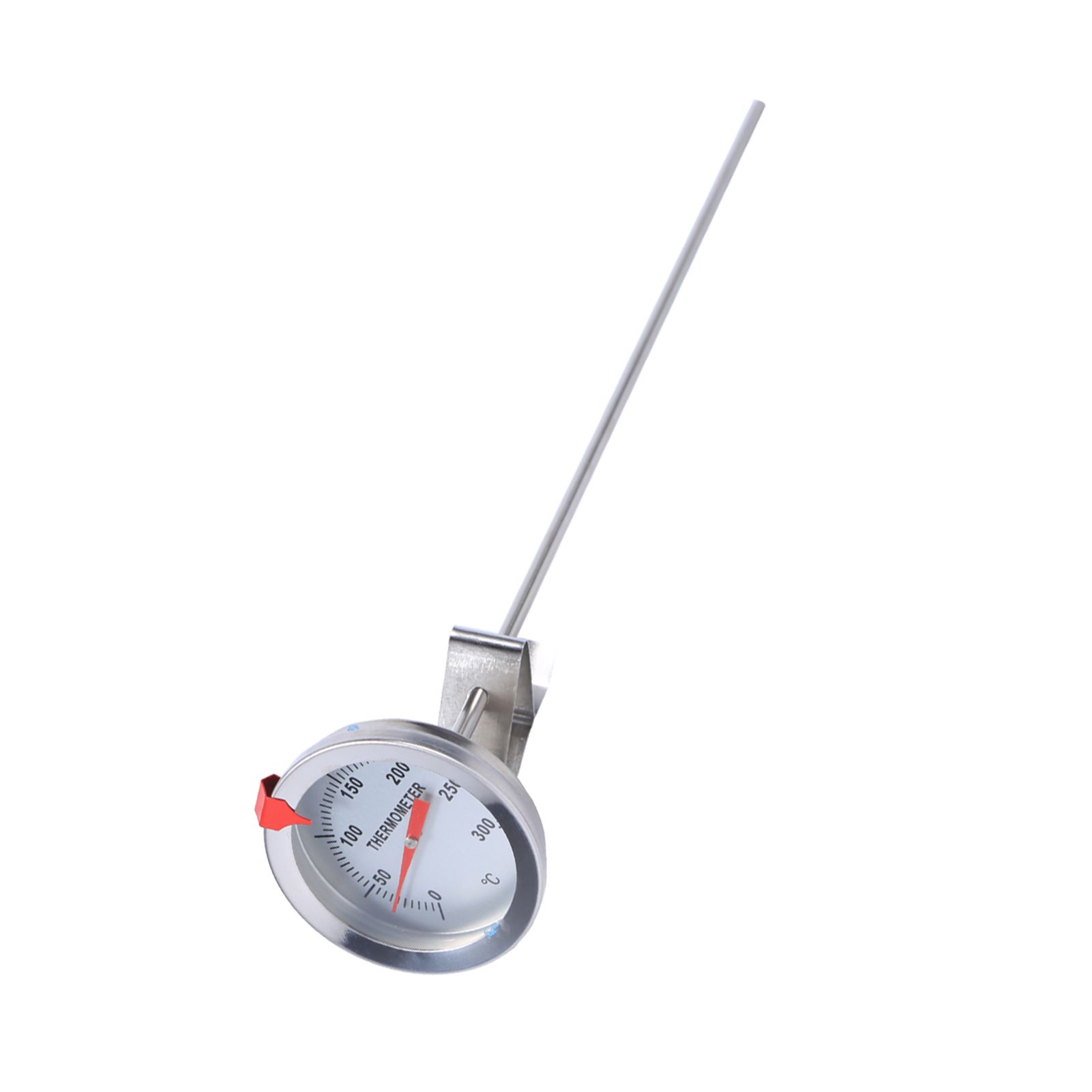 12" Long Stainless Steel Cooking Probe Thermometer with Clip for Food Meat view 6
