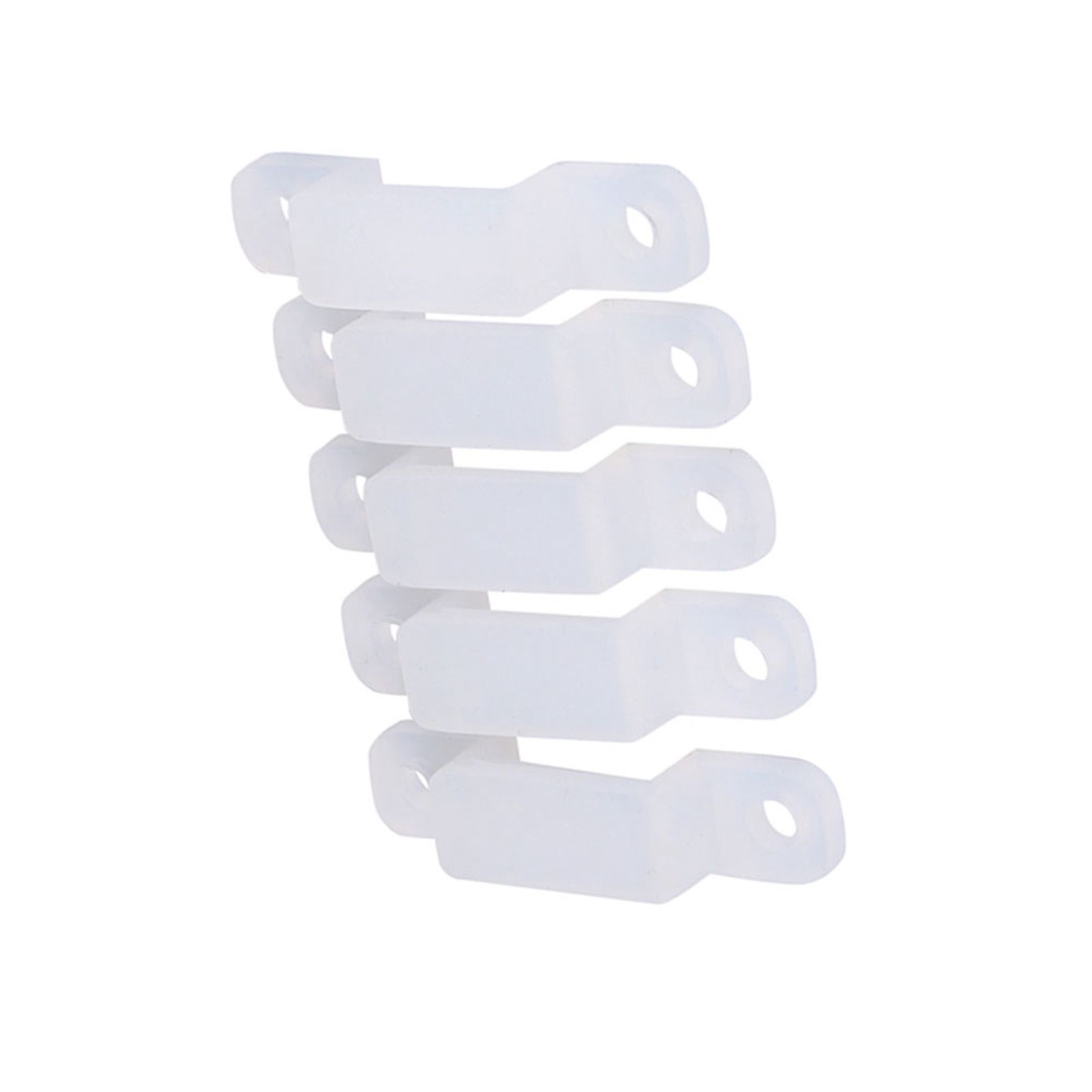12mm Silicone Holder Clip For Fixing 3528 5050 1210 RGB LED strip Light 100 pcs view 8