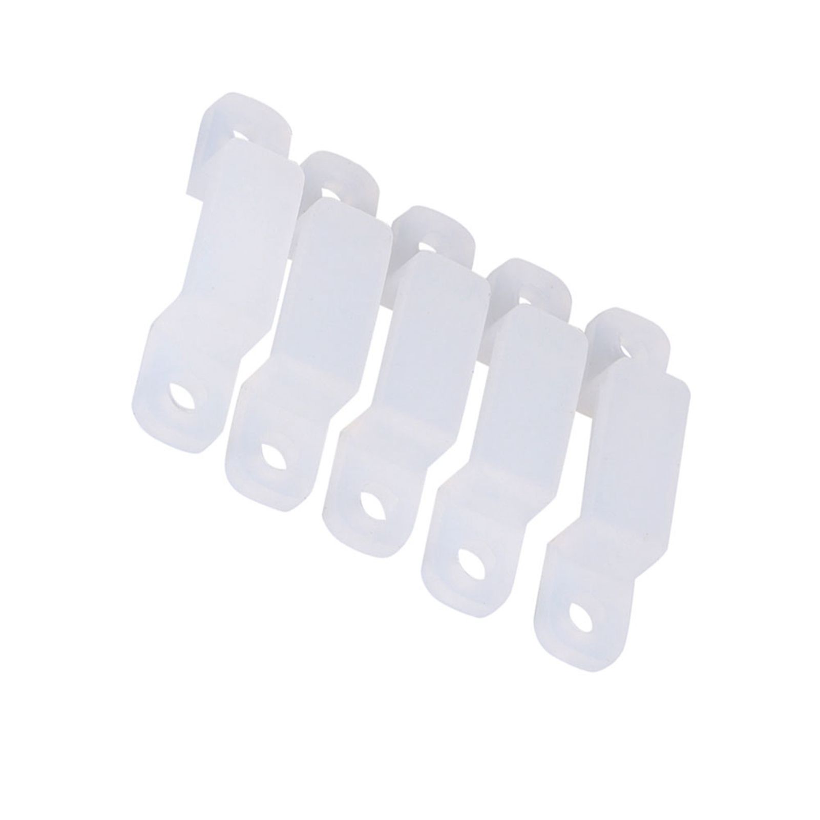 12mm Silicone Holder Clip For Fixing 3528 5050 1210 RGB LED strip Light 100 pcs view 9