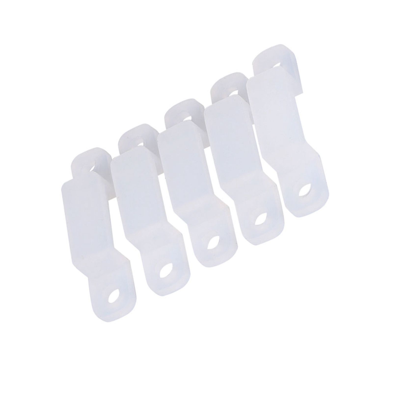 12mm Silicone Holder Clip For Fixing 3528 5050 1210 RGB LED strip Light 100 pcs view 11