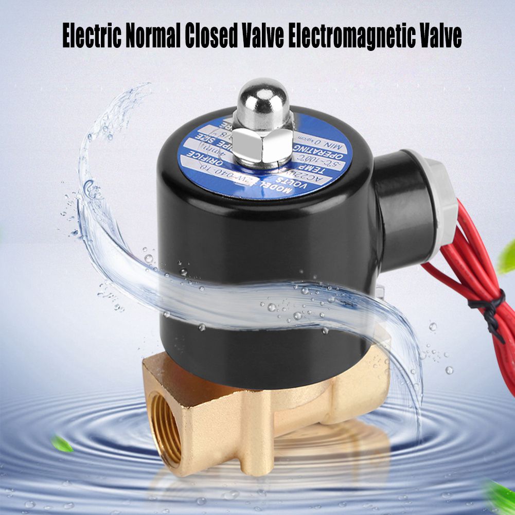 220V DN10 3/8" Electric Normal Closed Valve Electromagnetic Valve for Water view 9