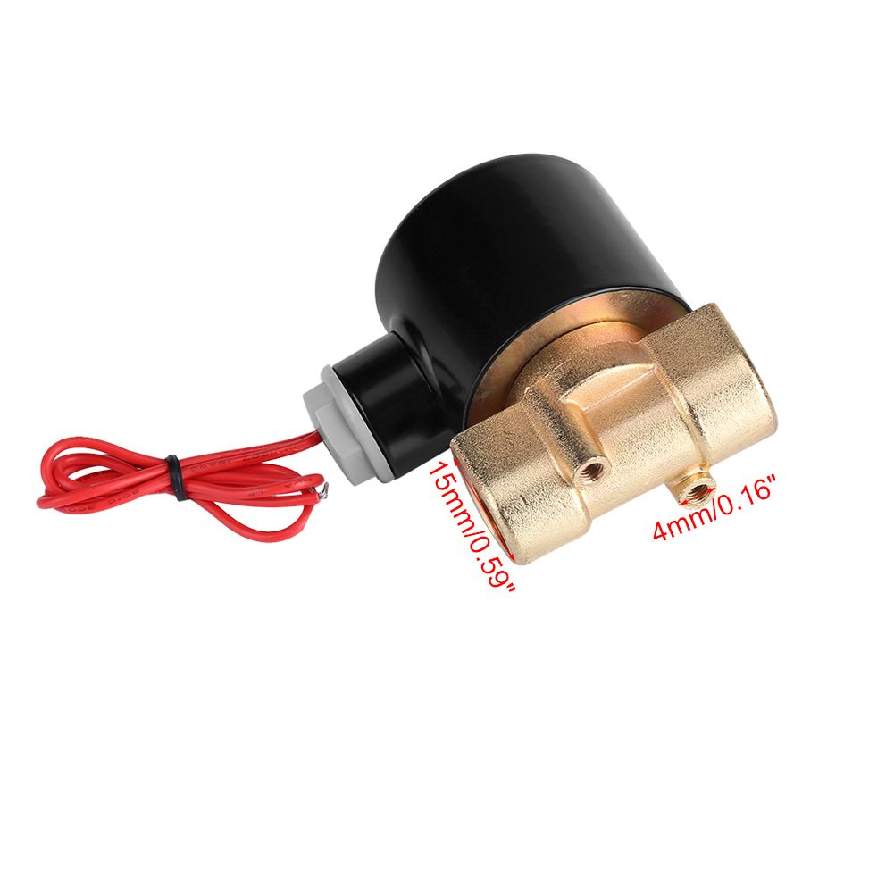 220V DN10 3/8" Electric Normal Closed Valve Electromagnetic Valve for Water view 11