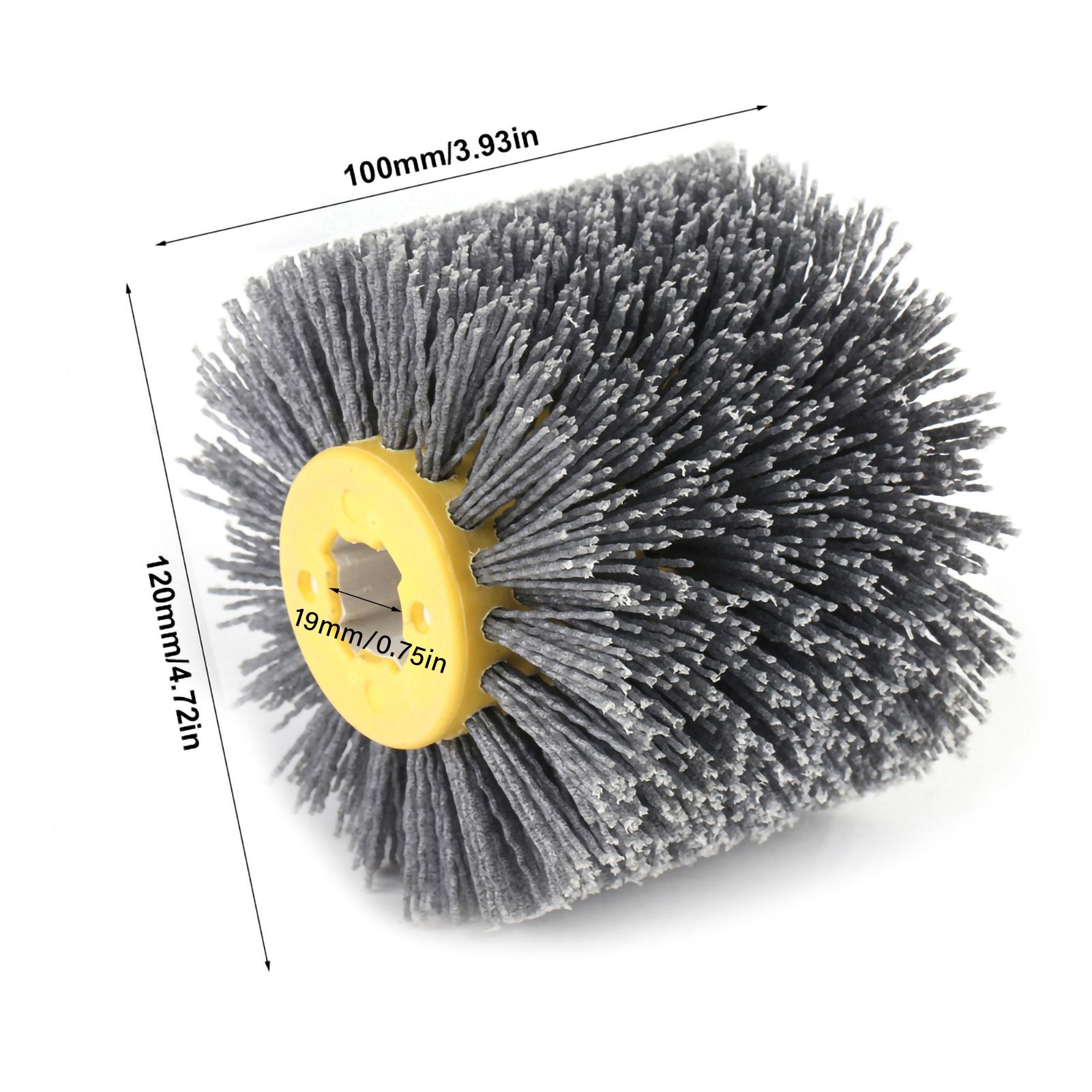 Wire Drawing Wheel Brush Burnishing Polishing Wheel Grit #120 view 9