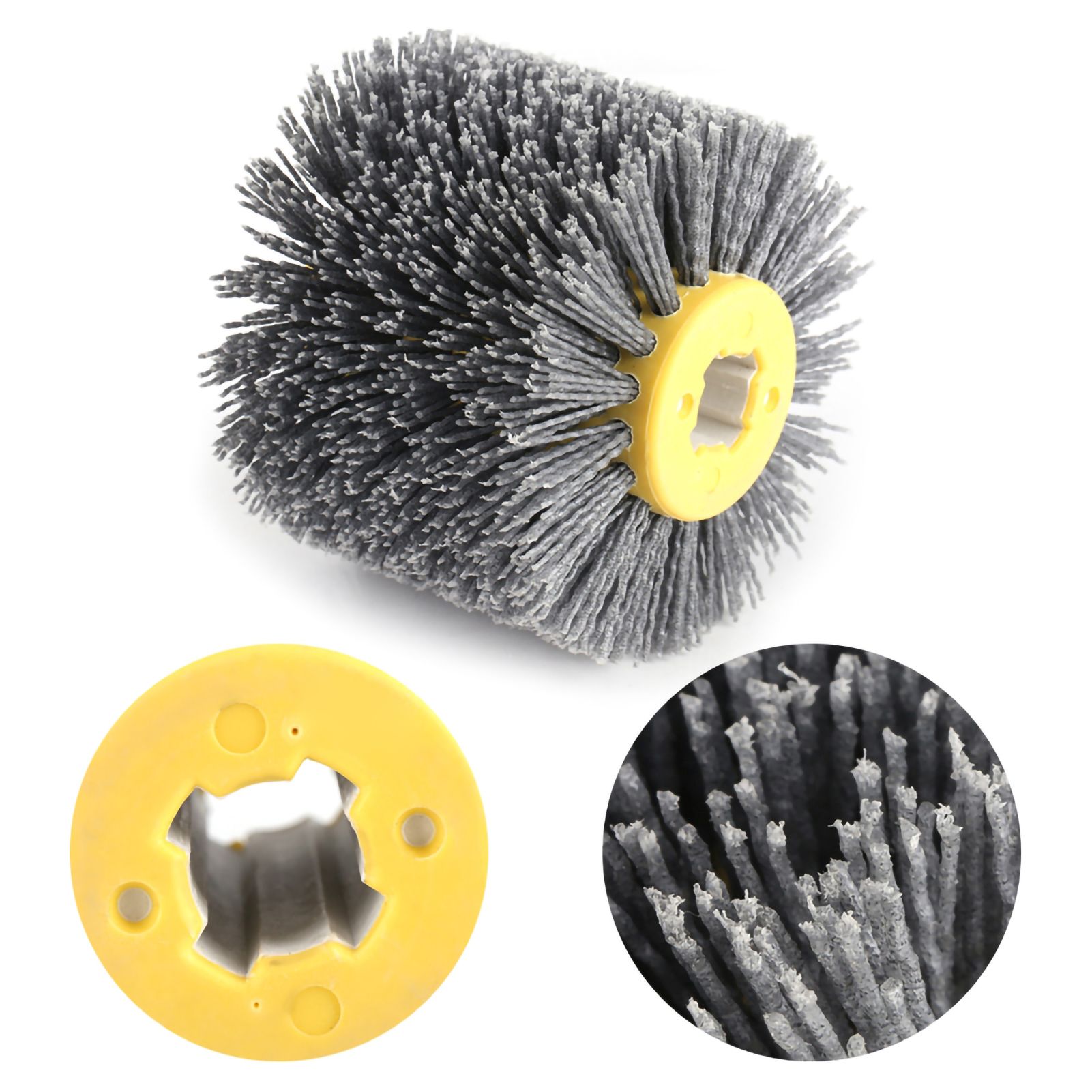 Wire Drawing Wheel Brush Burnishing Polishing Wheel Grit #120 view 10