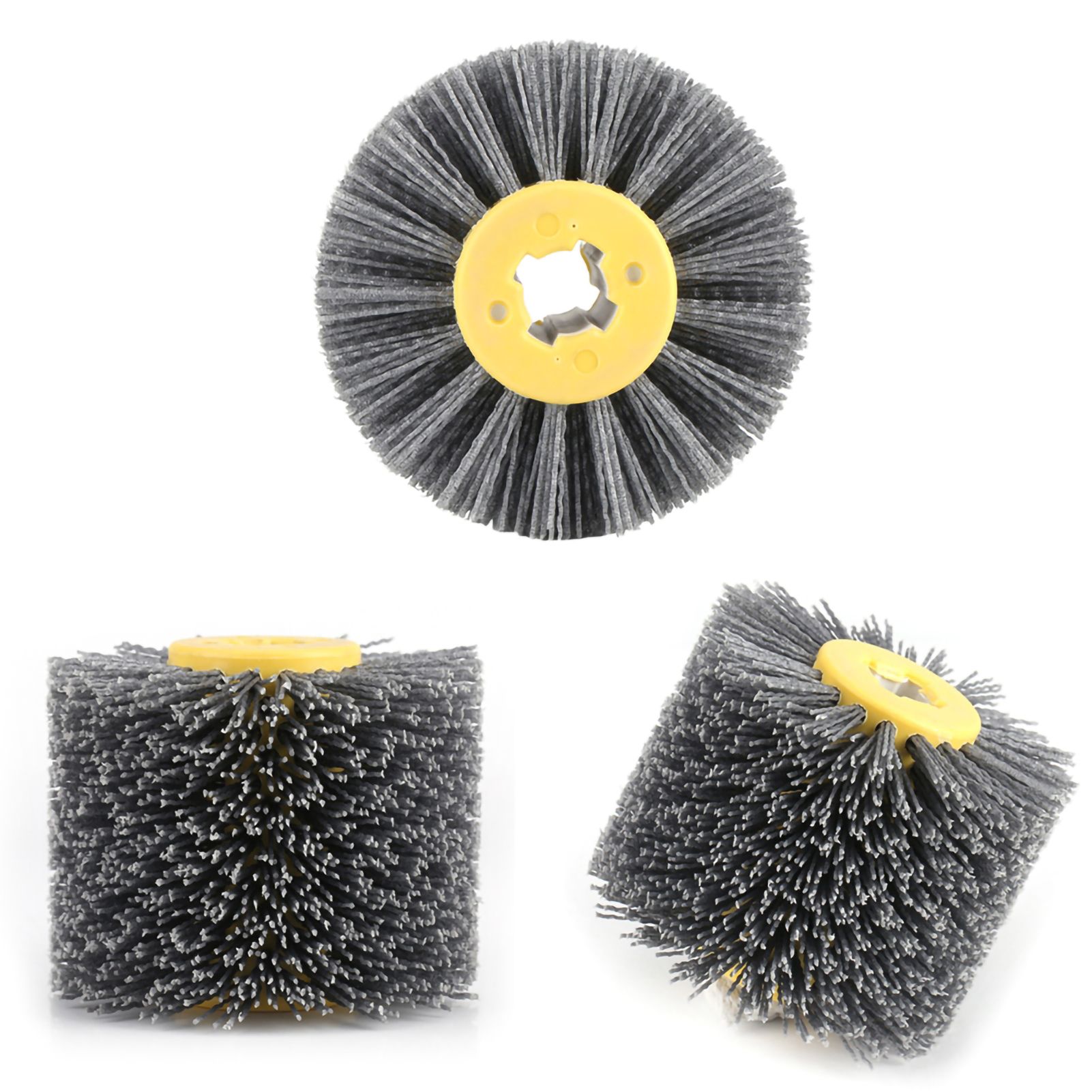 Wire Drawing Wheel Brush Burnishing Polishing Wheel Grit #120 view 11