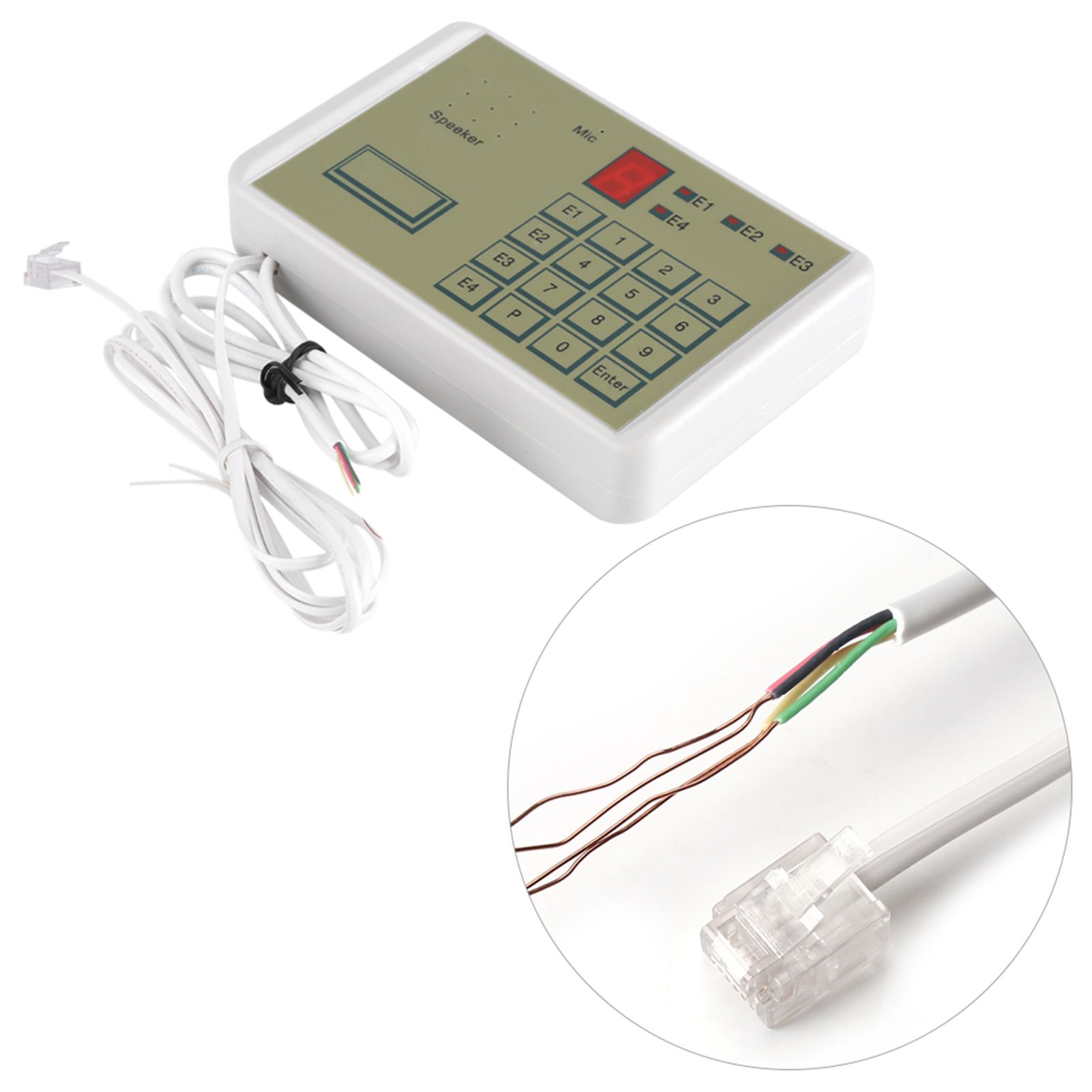 Wired Telephone Voice Auto dialer Burglar Security House Alarm System view 10