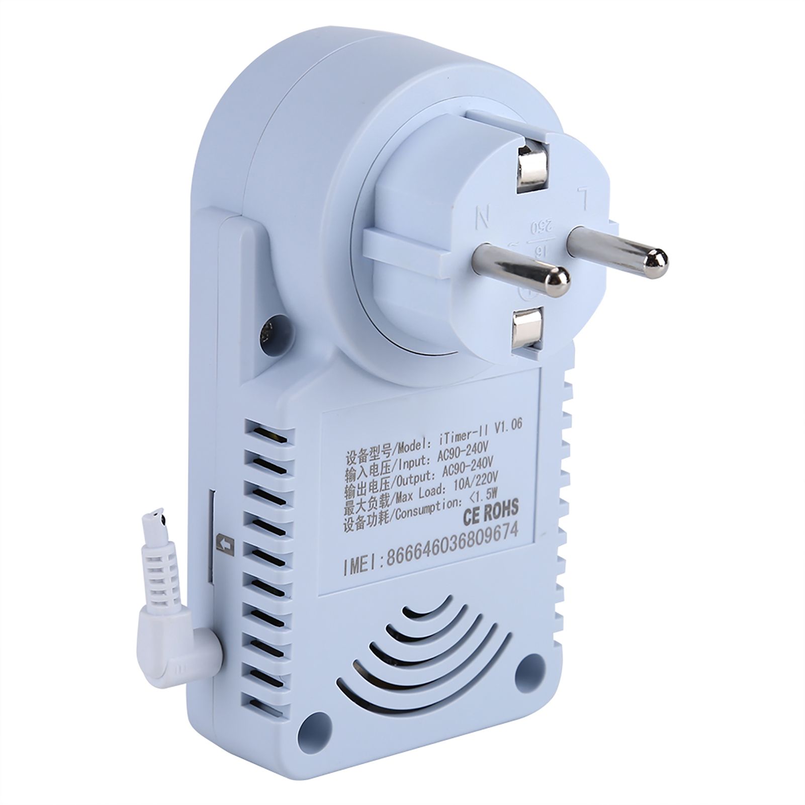 Smart GSM Power Outlet Plug Socket with Temperature Sensor SMS Command view 7