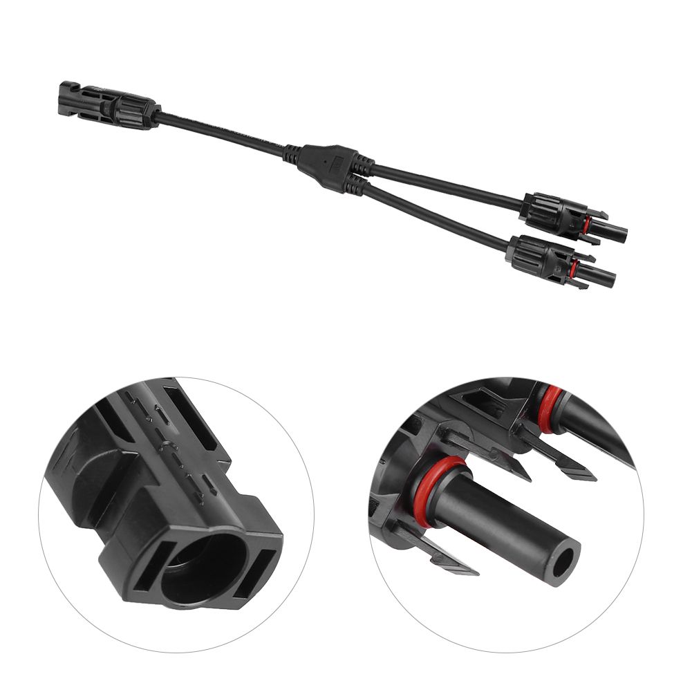 1 Pair Y Type Male Female Connector Solar Panel Extension Cable PV Wire Adapter view 8