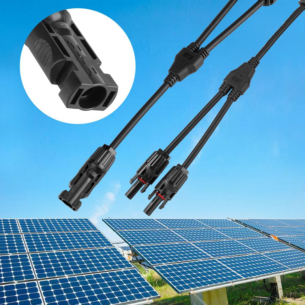 1 Pair Y Type Male Female Connector Solar Panel Extension Cable PV Wire Adapter view 11