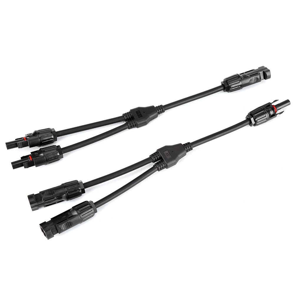 1 Pair Y Type Male Female Connector Solar Panel Extension Cable PV Wire Adapter view 12