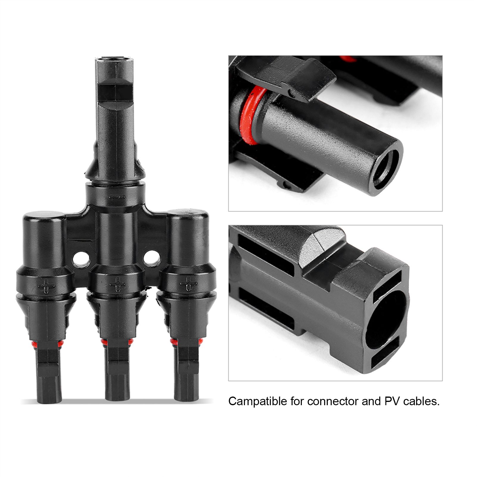 Branch Solar Panel PV Cable Connector Parallel Pair Clip Plug view 9