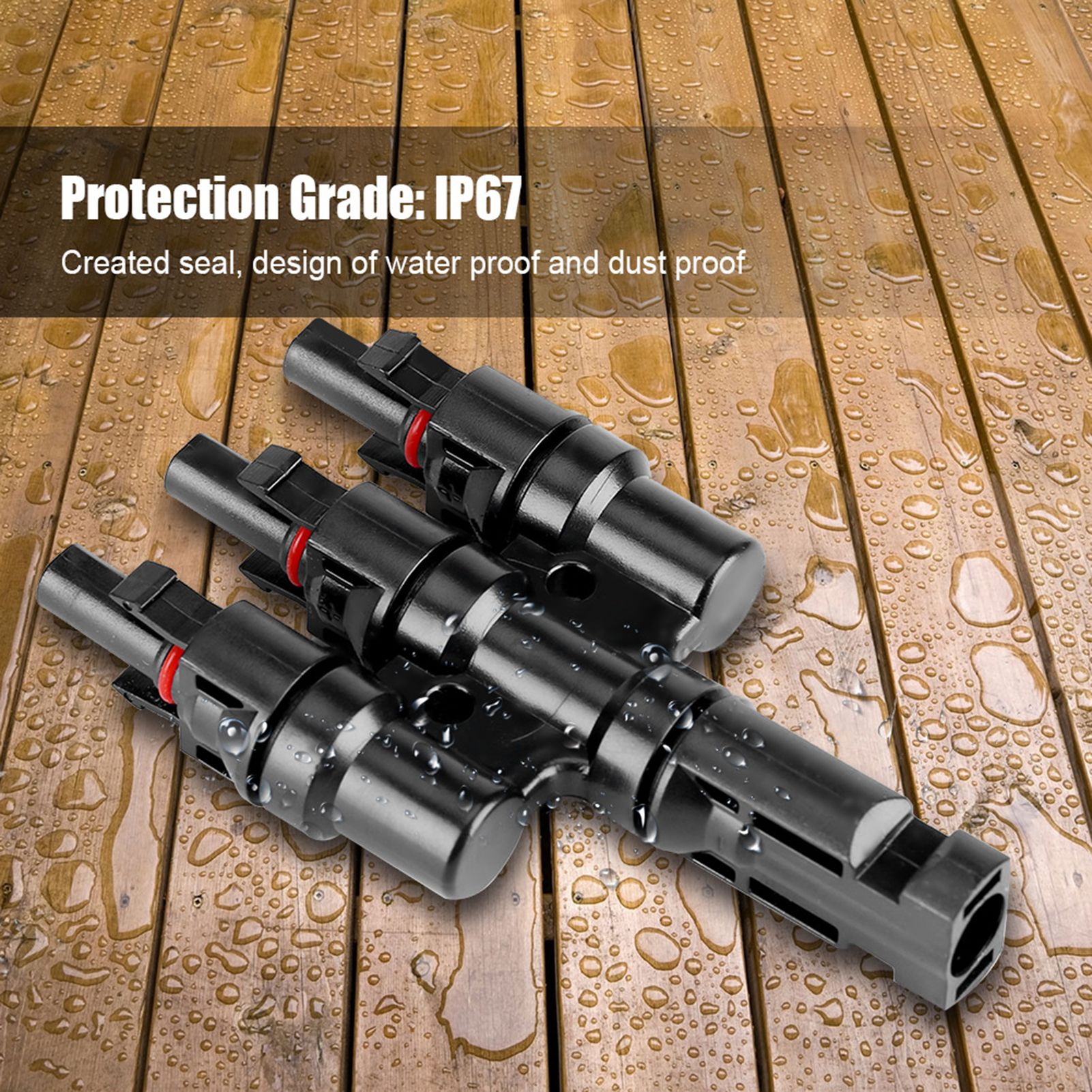 Branch Solar Panel PV Cable Connector Parallel Pair Clip Plug view 10