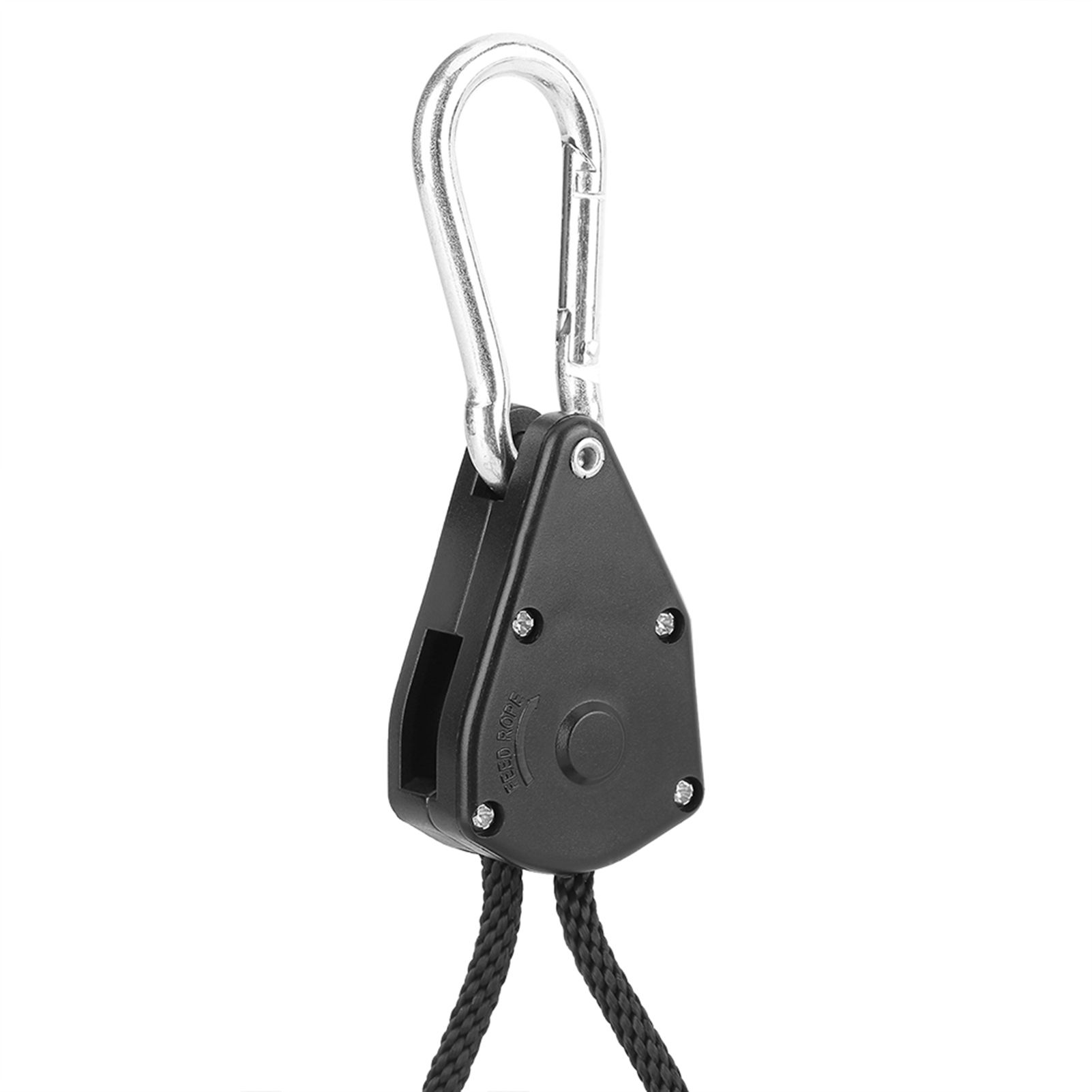 2pcs 1/8inch Ratchet Hanger Pulley Rope for Hanging Tent Room Fan Grow Plant Lamp view 4