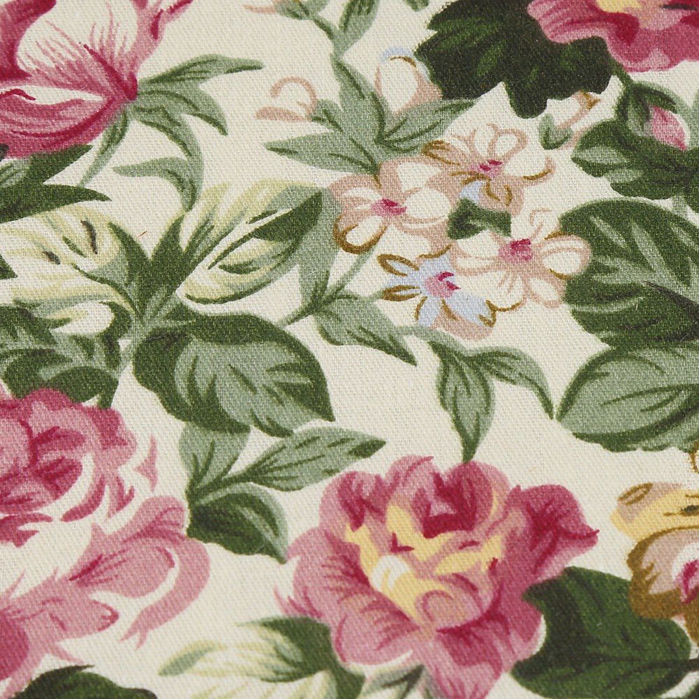Fabric Floral Printed Sewing Basket Craft Box Household Sundry Storage view 9