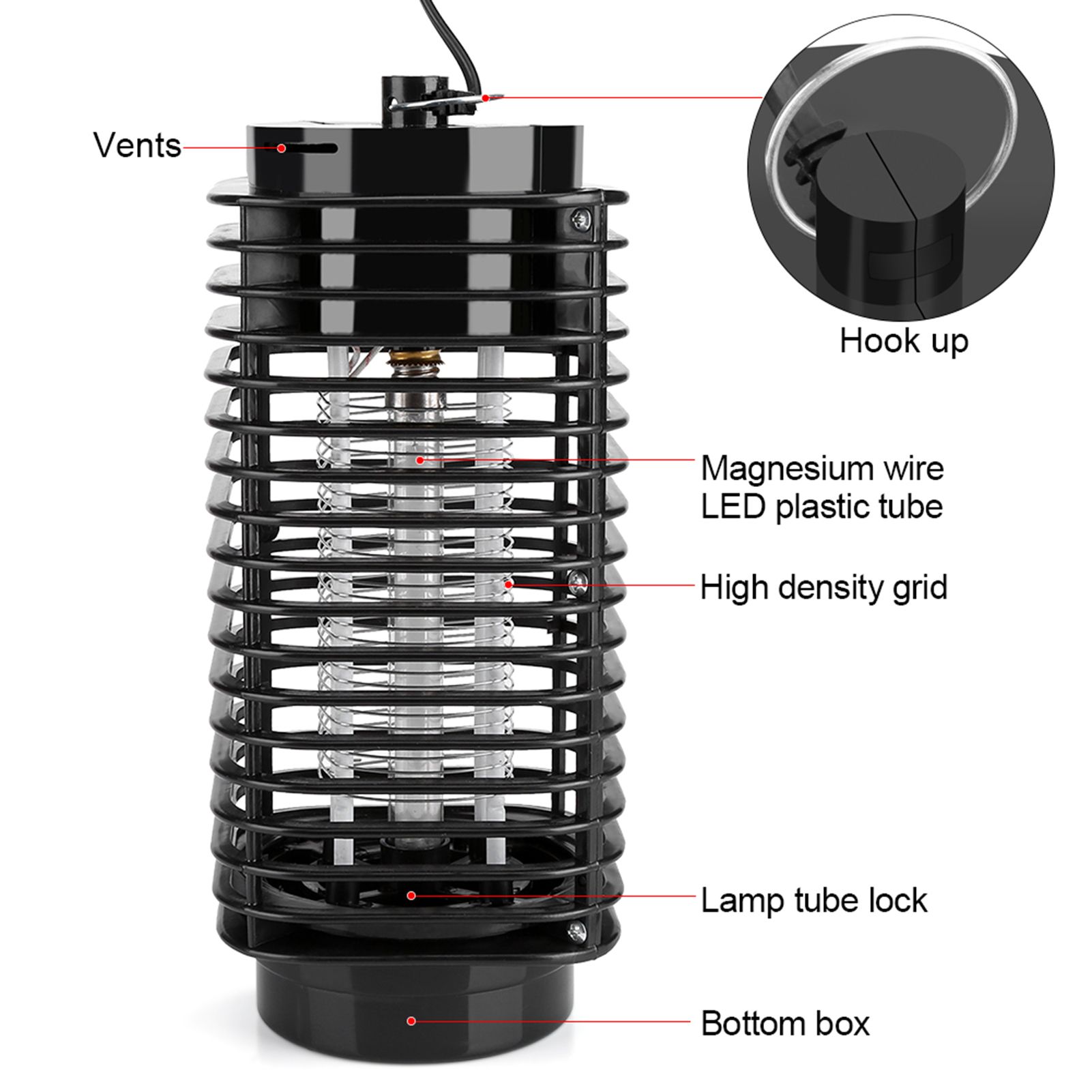 Electronic Mosquito Fly Bug Pest Killer Light Lamp Quiet and High Efficient view 5