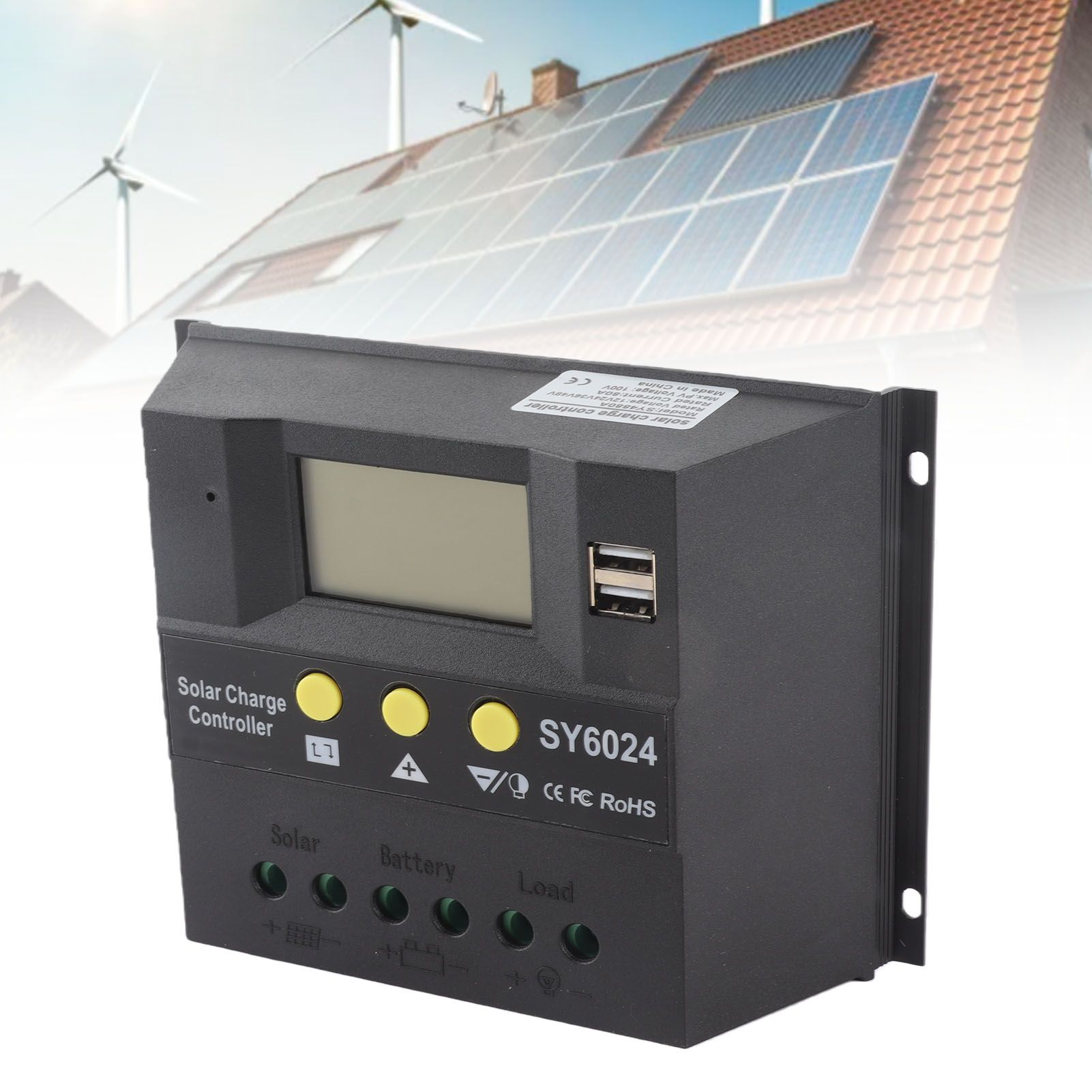 80A DC 12/24V PWM Solar Charge Controller Battery Charger Regulator 720/1440W view 12