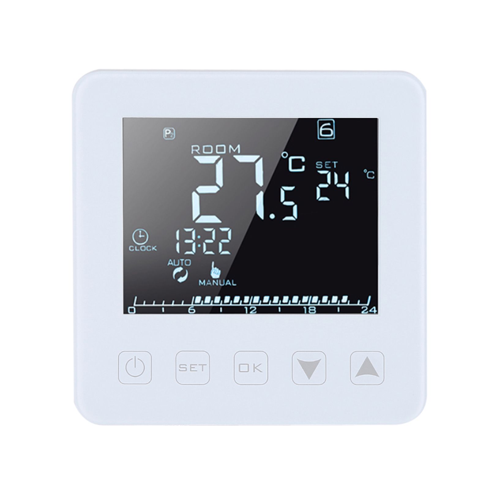 16A Programmable LCD Screen Electric Heating Thermostat Room Temperature view 5
