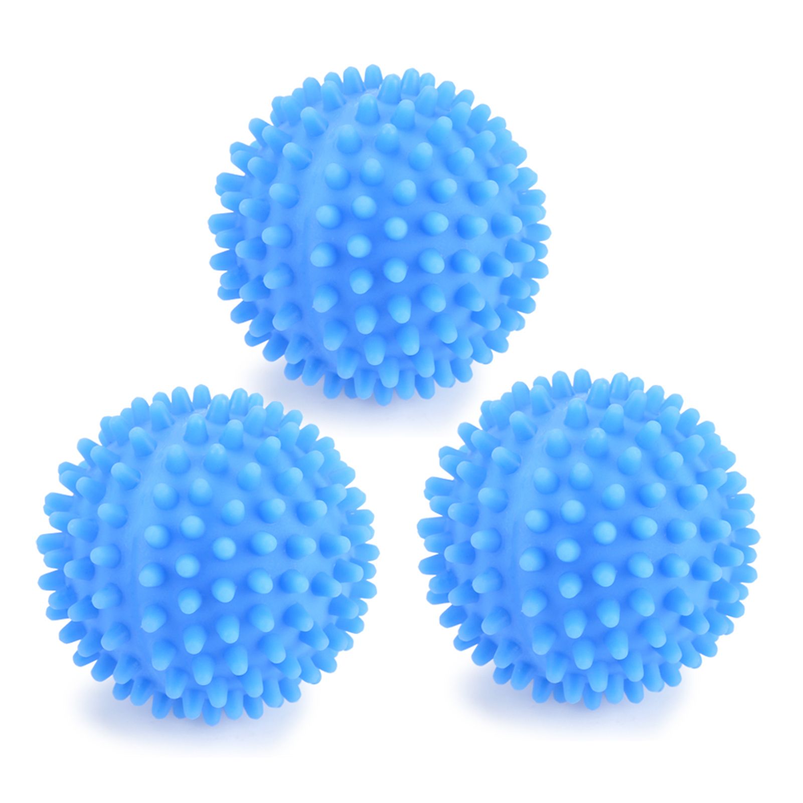 4pcs/Set Blue PVC Reusable Balls Laundry Washing Fabric Softener Ball view 4