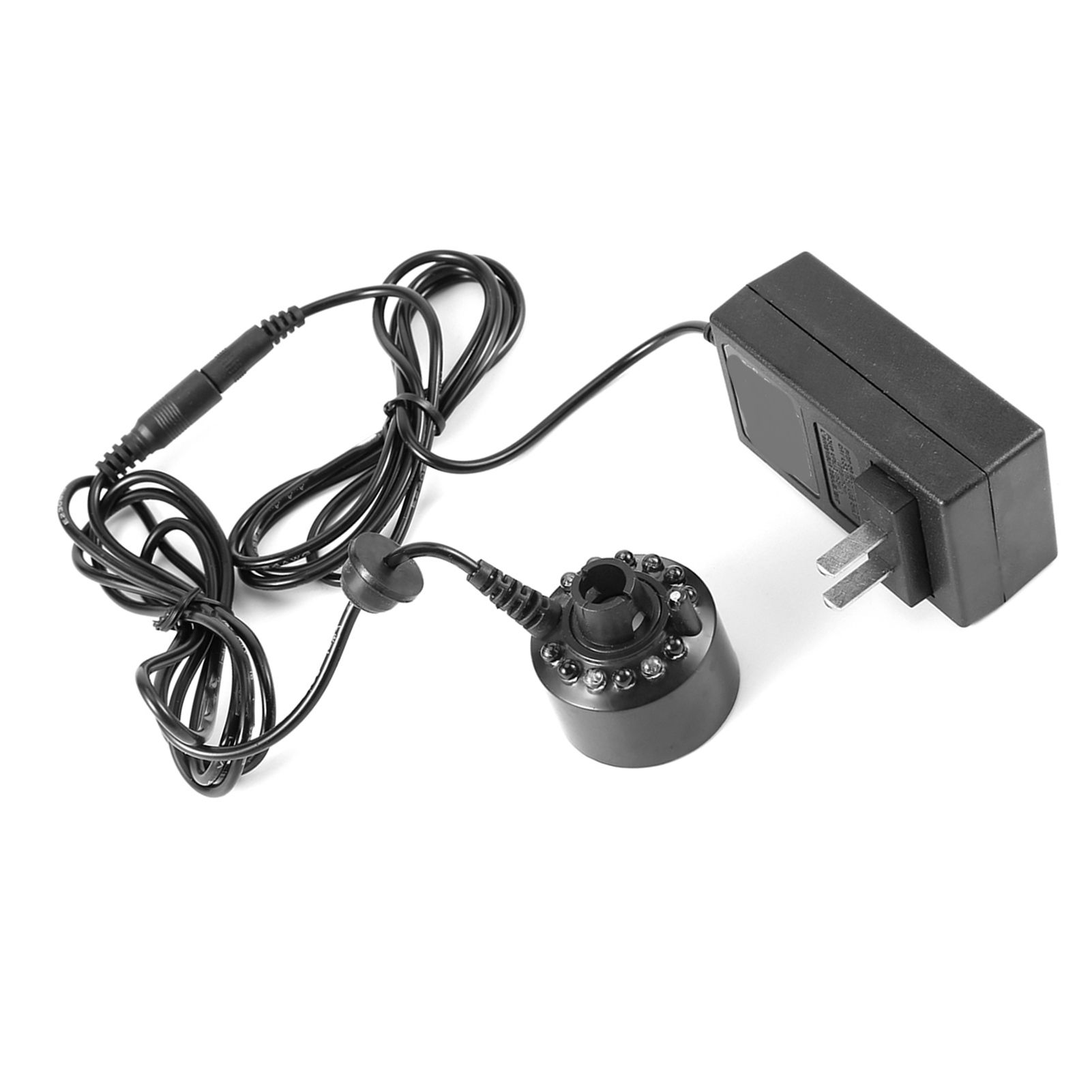 1Pc 12LED Colorful Mist Maker for Water Fountain Pond with Power Adapter view 6