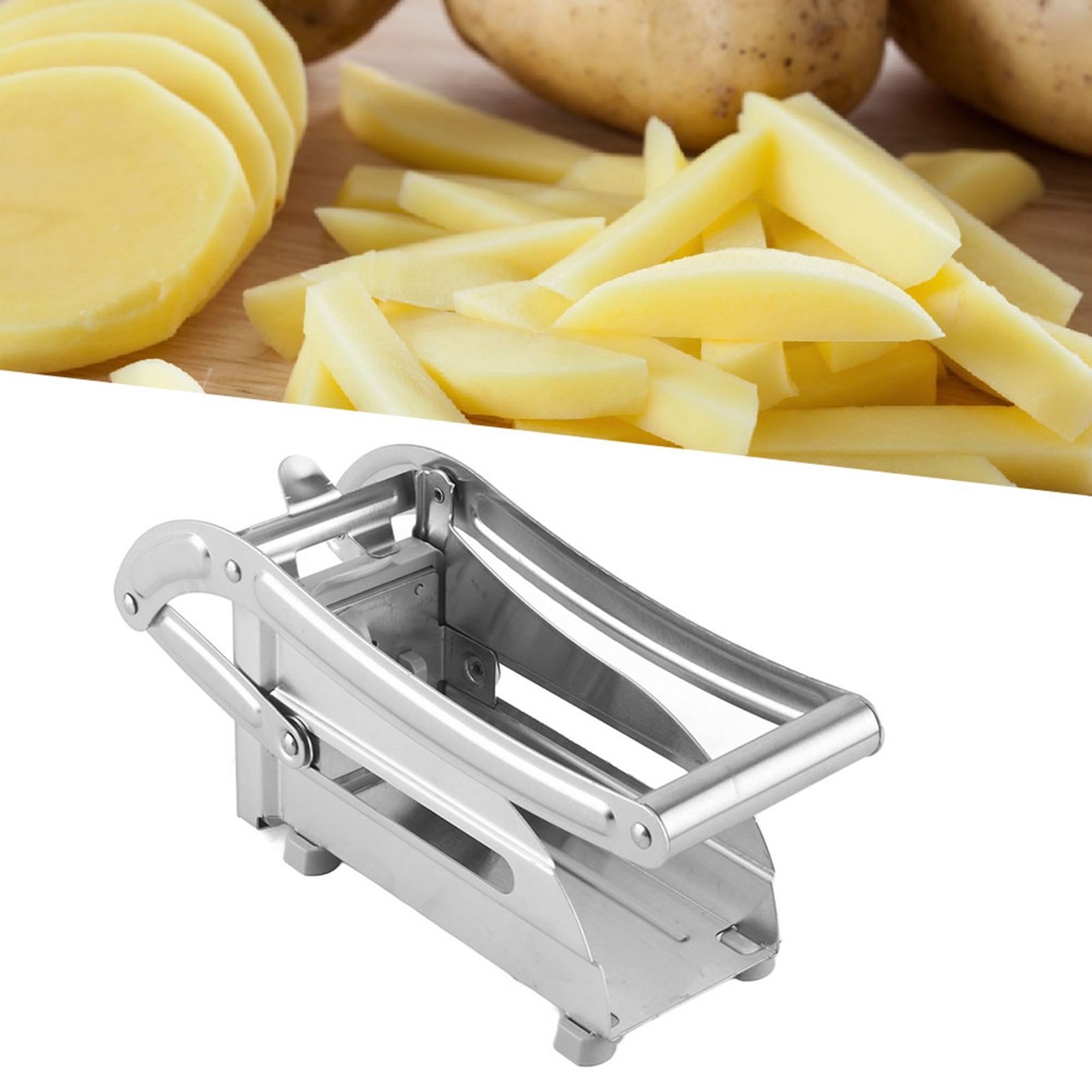 Effective Stainless Steel Potato Cutter Veg Cutting Tool Potato Chipper view 12