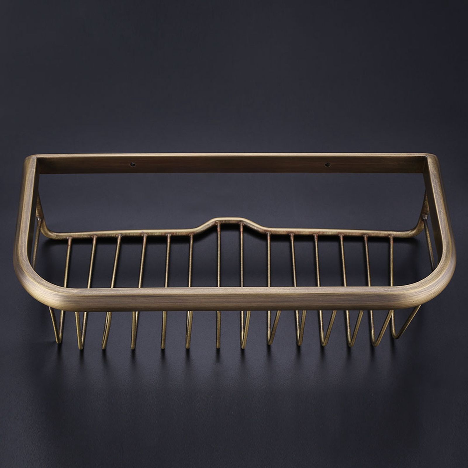30cm Solid Copper Shower Basket Bath Soap Shampoo Storage Holder Wall Mount view 7