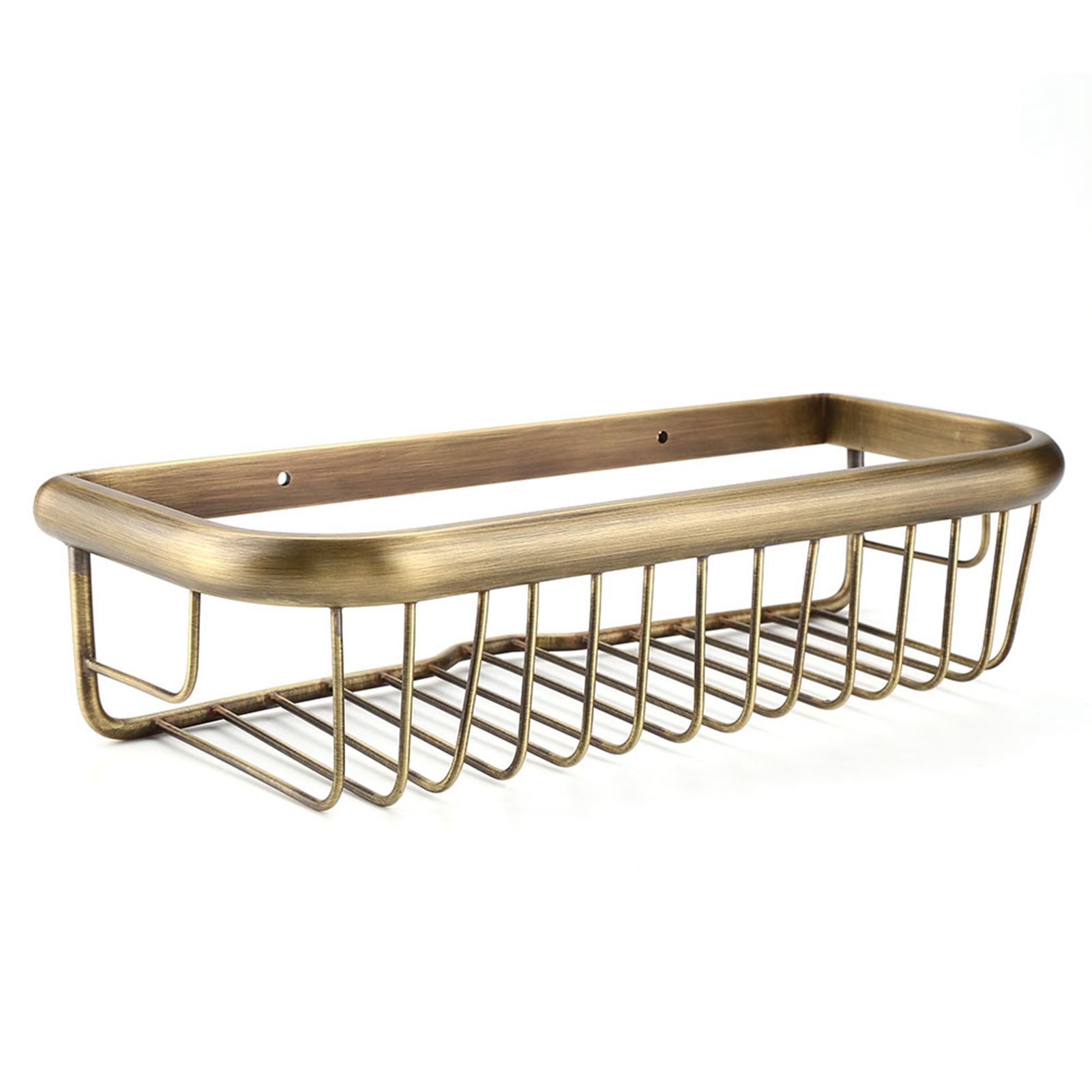 30cm Solid Copper Shower Basket Bath Soap Shampoo Storage Holder Wall Mount view 10