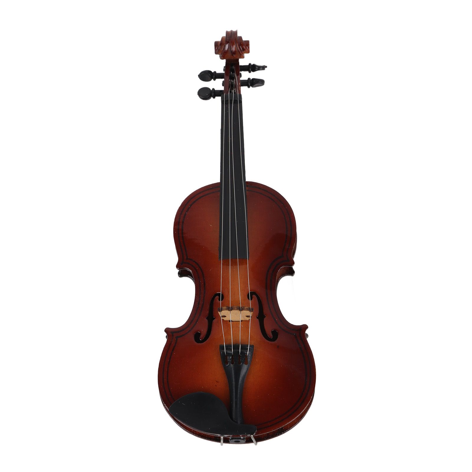 Wooden Mini Violin Model Display Musical Ornament Craft Home Office Decor view 3