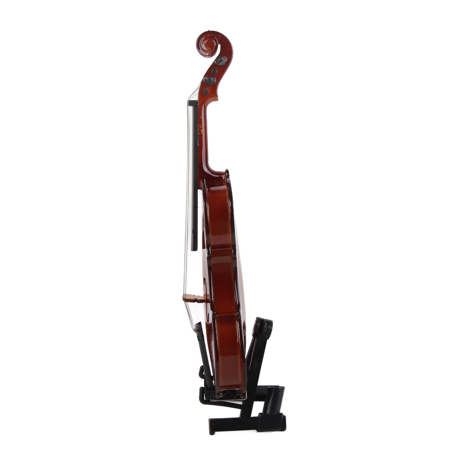 Wooden Mini Violin Model Display Musical Ornament Craft Home Office Decor view 5