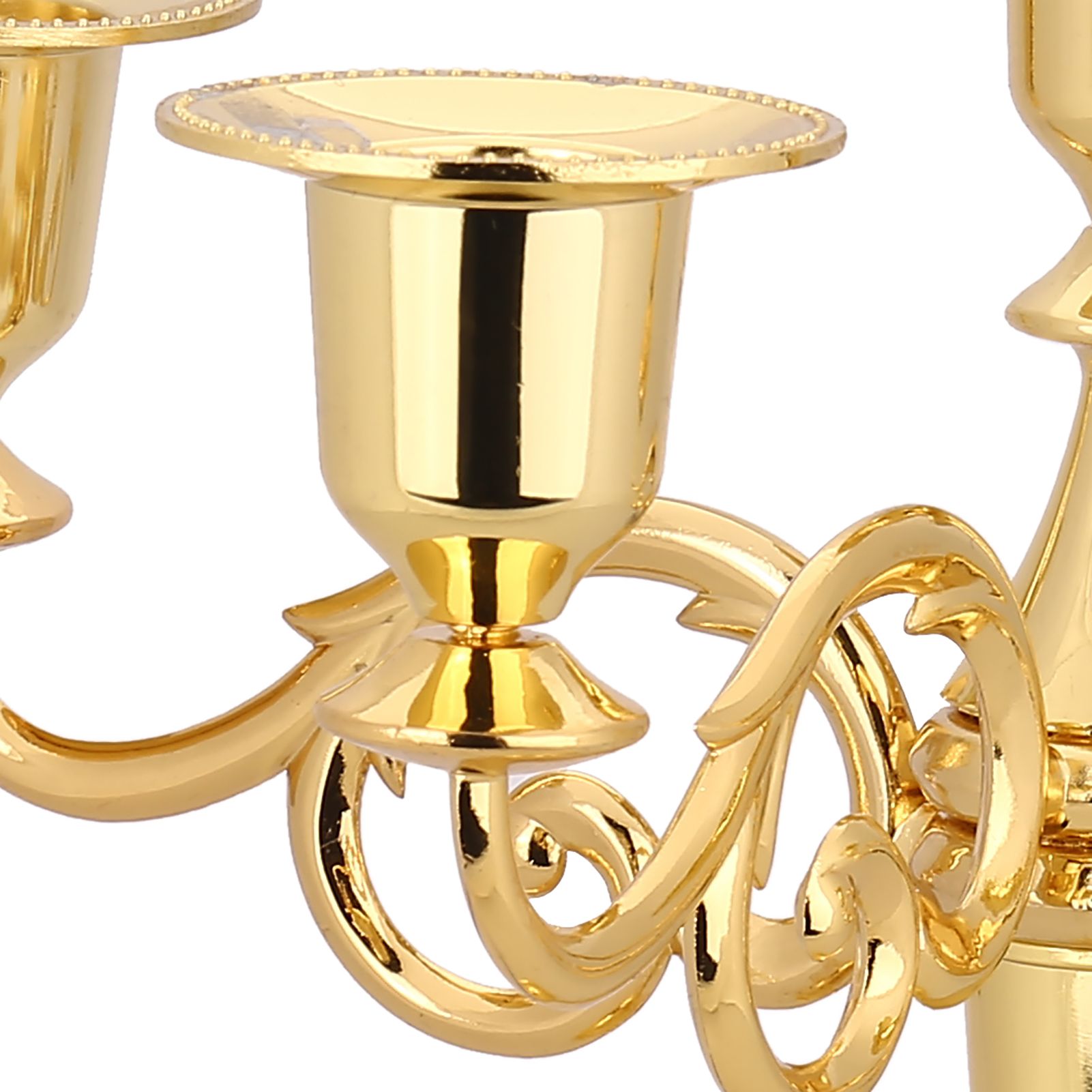 5 Arms Vintage Candlestick Metal Crafts Candle Holder Stand Wedding Party Home view 11