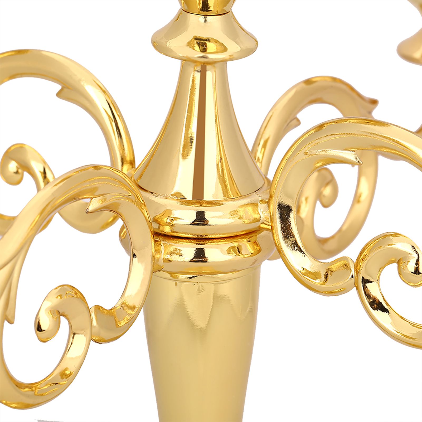 5 Arms Vintage Candlestick Metal Crafts Candle Holder Stand Wedding Party Home view 12