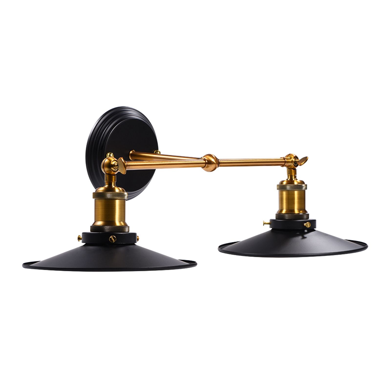 Vintage Industrial E27 Wall Light Lamp Holder with Lampshade for Home Hotel — image 1